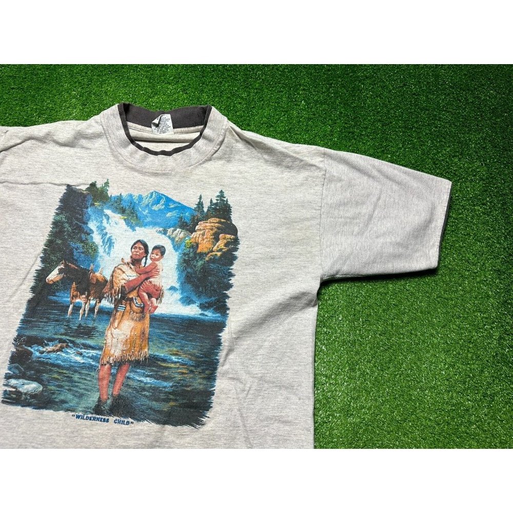 Wilderness Child Graphic Short Sleeve Tee - Light Gray